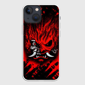 Чехол для iPhone 13 mini с принтом SAMURAI KEANU REEVES RED в городе Новоалтайск,  |  | 2020 | cyberpunk 2077 | future | hack | keanu reeves | night city | samurai | sci fi | trauma team | киану ривз | киберпанк | киберпанк 2077 | логотип | роботы | самураи | фантастика