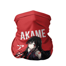 Бандана-труба 3D с принтом Убийца Акамэ! | Akame ga Kill! в городе Новоалтайск, 100% полиэстер, ткань с особыми свойствами — Activecool | плотность 150‒180 г/м2; хорошо тянется, но сохраняет форму | akame | akame ga kill | anime | tegunvteg | акамэ | аниме | манга | мультфильм