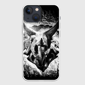 Чехол для iPhone 13 mini с принтом Трицератопс | Динозавр в городе Новоалтайск,  |  | динозавр | останки | скелет | трицератопс | череп