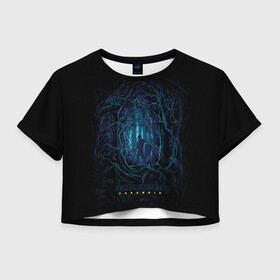 Женская футболка Crop-top 3D с принтом BLACK SABBATH в городе Новоалтайск, 100% полиэстер | круглая горловина, длина футболки до линии талии, рукава с отворотами | black | grange | hardcore | metal | music | osbourne | ozzy | punk | retro | rock | sabbath | trash | метал | музыка | озборн | оззи | ретро | рок.блэк | сэббэт