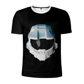Мужская футболка 3D спортивная с принтом Halo Infinite White в городе Новоалтайск, 100% полиэстер с улучшенными характеристиками | приталенный силуэт, круглая горловина, широкие плечи, сужается к линии бедра | game | games | halo | heilo | master chif | spartan | игра | игры | ковенант | ковенанты | мастер чиф | спартанец | хало | хейло | хэйло