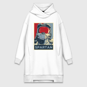 Платье-худи хлопок с принтом Spartan in da hood в городе Новоалтайск,  |  | game | games | halo | heilo | master chif | spartan | игра | игры | ковенант | ковенанты | мастер чиф | спартанец | хало | хейло | хэйло