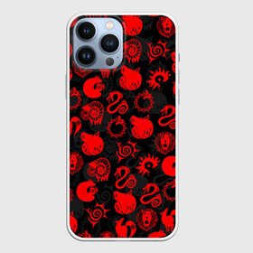 Чехол для iPhone 13 Pro Max с принтом СИМВОЛЫ ГРЕХОВ 7 DEADLY SINS в городе Новоалтайск,  |  | Тематика изображения на принте: anime | meliodas | nanatsu no taizai | seven deadly sins | аниме | бан | гаутер | гила | гилсандер | гриамор | диана | дрейфус | заратрас | кинг | манга | мелиодас | мерлин | хаузер | хельбрам | хендри