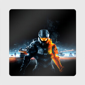 Магнит виниловый Квадрат с принтом Halo x Battlefield в городе Новоалтайск, полимерный материал с магнитным слоем | размер 9*9 см, закругленные углы | Тематика изображения на принте: battlefield | game | games | halo | heilo | master chif | spartan | баттелфилд | игра | игры | ковенант | ковенанты | мастер чиф | спартанец | хало | хейло | хэйло