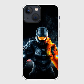 Чехол для iPhone 13 mini с принтом Halo x Battlefield в городе Новоалтайск,  |  | Тематика изображения на принте: battlefield | game | games | halo | heilo | master chif | spartan | баттелфилд | игра | игры | ковенант | ковенанты | мастер чиф | спартанец | хало | хейло | хэйло