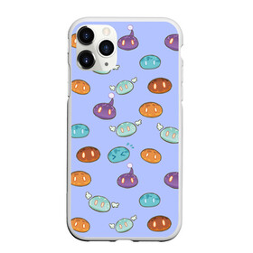 Чехол для iPhone 11 Pro Max матовый с принтом Genshin impact Slimes | Слаймы в городе Новоалтайск, Силикон |  | genshin | genshin impact | slime | геншин | геншин импакт | паттерн | слаймы | слизьни