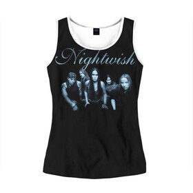 Женская майка 3D с принтом Nightwish with old members в городе Новоалтайск, 100% полиэстер | круглая горловина, прямой силуэт, длина до линии бедра | emppu vuorinen | jukka nevalainen | nightwish | old members | sami vnsk | tarja | tarja turanen | tuomas holopainen | turunen | найтвиш | сами вянскя | тарья | тарья турунен | туомас холопайнен | турунен | эмппу вуоринен | юкка невалайнен