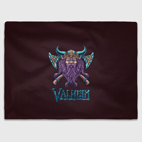 Плед 3D с принтом Valheim Viking в городе Новоалтайск, 100% полиэстер | закругленные углы, все края обработаны. Ткань не мнется и не растягивается | fantasy | mmo | valheim | valve | валхейм | вальхейм | викинги | выживалка | игра | королевская битва | ммо | ролевая игра | фэнтази