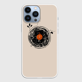 Чехол для iPhone 13 Pro Max с принтом Natural Vinyl Records Vintage в городе Новоалтайск,  |  | Тематика изображения на принте: 70 | 80 | 90 | leaves | long | music | nature | play | record | retro | shoots | vine | vines | vynil | виниловая | долгоиграющая | листья | лоза | лозы | музыка | пластинка | побеги | природа | ретро