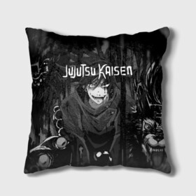 Подушка 3D с принтом Магическая Битва | Jujutsu Kaisen  в городе Новоалтайск, наволочка – 100% полиэстер, наполнитель – холлофайбер (легкий наполнитель, не вызывает аллергию). | состоит из подушки и наволочки. Наволочка на молнии, легко снимается для стирки | anime | jujutsu kaisen | manga | sorcery fight | аниме | годжо сатору | итадори юдзи | магическая битва | манга