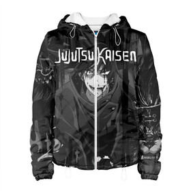Женская куртка 3D с принтом Магическая Битва Jujutsu Kaisen в городе Новоалтайск, ткань верха — 100% полиэстер, подклад — флис | прямой крой, подол и капюшон оформлены резинкой с фиксаторами, два кармана без застежек по бокам, один большой потайной карман на груди. Карман на груди застегивается на липучку | anime | jujutsu kaisen | manga | sorcery fight | аниме | годжо сатору | итадори юдзи | магическая битва | манга