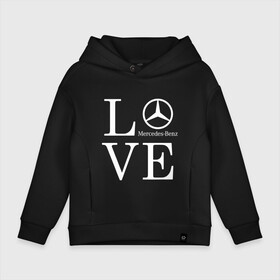 Детское худи Oversize хлопок с принтом LOVE MERCEDES BENZ в городе Новоалтайск, френч-терри — 70% хлопок, 30% полиэстер. Мягкий теплый начес внутри —100% хлопок | боковые карманы, эластичные манжеты и нижняя кромка, капюшон на магнитной кнопке | Тематика изображения на принте: amg | auto | car | love mercedes | mercedes | mercedes benz | sport car | авто | автомобиль | амг | лав мерседес. | люблю мерседес | мерс | мерседес | спорт