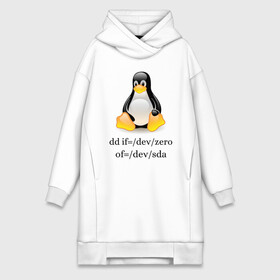 Платье-худи хлопок с принтом Troll Tux в городе Новоалтайск,  |  | linux | tux | сисадмин | системный администратор