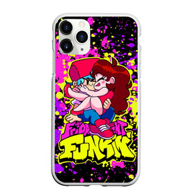Чехол для iPhone 11 Pro Max матовый с принтом Парень и Девушка Friday Night в городе Новоалтайск, Силикон |  | friday night funk | friday night funkin | the boyfriend | the girlfriend | брызги | герои | главные пепрсонажи | девушка | игры | неон | парень