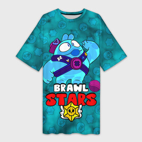 Платье-футболка 3D с принтом Brawl Stars Squeak в городе Новоалтайск,  |  | belle | brawl stars | kids | squeak | белль | бравл старс | бравлеры | детские игры | детям | логотипы игр | мифический боец | морской бравлер | персонажи игр | сквик | скуик