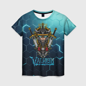 Женская футболка 3D с принтом Valheim Neon Samurai в городе Новоалтайск, 100% полиэфир ( синтетическое хлопкоподобное полотно) | прямой крой, круглый вырез горловины, длина до линии бедер | fantasy | mmo | valheim | valve | валхейм | вальхейм | викинги | выживалка | игра | королевская битва | ммо | ролевая игра | фэнтази