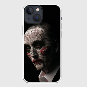 Чехол для iPhone 13 mini с принтом Джон Крамер Пила в городе Новоалтайск,  |  | Тематика изображения на принте: billy the puppet | blood | challenge | evil | game | jigsaw | john kramer | killer | maniac | pain | saw | spiral | trap | trial | боль | зло | игра на выживание | испытание | конструктор | кровь | кукла билли | ловушка | пазл | пила | привет я х