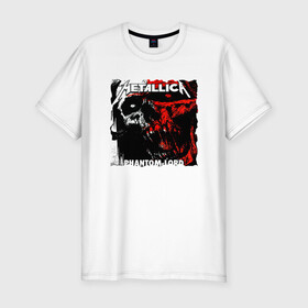 Мужская футболка хлопок Slim с принтом METALLICA PHANTOM LORD в городе Новоалтайск, 92% хлопок, 8% лайкра | приталенный силуэт, круглый вырез ворота, длина до линии бедра, короткий рукав | metallica | джеймс хэтфилд | кирк хэмметт | ларс ульрих | роберт трухильо