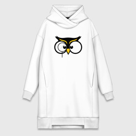 Платье-худи хлопок с принтом Owl  Smart and humble. в городе Новоалтайск,  |  | owl | owls | сова | совушка | совы | филин | фраза | юмор