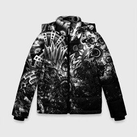 Зимняя куртка для мальчиков 3D с принтом Floral Pattern в городе Новоалтайск, ткань верха — 100% полиэстер; подклад — 100% полиэстер, утеплитель — 100% полиэстер | длина ниже бедра, удлиненная спинка, воротник стойка и отстегивающийся капюшон. Есть боковые карманы с листочкой на кнопках, утяжки по низу изделия и внутренний карман на молнии. 

Предусмотрены светоотражающий принт на спинке, радужный светоотражающий элемент на пуллере молнии и на резинке для утяжки | абстракция | брызги | природа | растения | узор | цветы