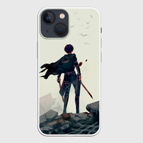 Чехол для iPhone 13 mini с принтом Атака титанов Леви в городе Новоалтайск,  |  | anime | attack on titan | manga | shingeki no kyojin леви | аниме | атака титанов | вторжение гигантов | вторжение титанов | манга | титаны