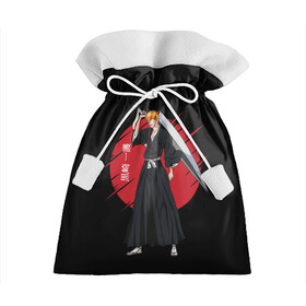 Подарочный 3D мешок с принтом BLEACH - Ichigo Kurosaki в городе Новоалтайск, 100% полиэстер | Размер: 29*39 см | Тематика изображения на принте: anime | bleach | hollow | ichigo | kurosaki | manga | mask | matsumoto | rangiku | samurai | shihoin | yoruichi | аниме | блич | ичиго | йоруичи | куросаки | манга | маска | мацумото | онимэ | рангику | самурай | шихоин