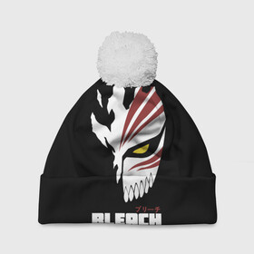 Шапка 3D c помпоном с принтом BLEACH MASK в городе Новоалтайск, 100% полиэстер | универсальный размер, печать по всей поверхности изделия | anime | bleach | hollow | ichigo | kurosaki | manga | mask | matsumoto | rangiku | samurai | shihoin | yoruichi | аниме | блич | ичиго | йоруичи | куросаки | манга | маска | мацумото | онимэ | рангику | самурай | шихоин