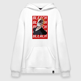 Худи SuperOversize хлопок с принтом Режим Пустого (Bleach) в городе Новоалтайск, 70% хлопок, 30% полиэстер, мягкий начес внутри | карман-кенгуру, эластичная резинка на манжетах и по нижней кромке, двухслойный капюшон
 | anime | bleach | hollow | ichigo | kurosaki | manga | mask | matsumoto | rangiku | samurai | shihoin | yoruichi | аниме | блич | ичиго | йоруичи | куросаки | манга | маска | мацумото | онимэ | рангику | самурай | шихоин