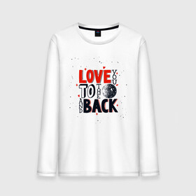 Мужской лонгслив хлопок с принтом Love back в городе Новоалтайск, 100% хлопок |  | день космонавтики | звезды | космонавт | космос | небо | планеты