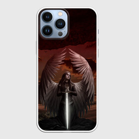Чехол для iPhone 13 Pro Max с принтом Архангел. в городе Новоалтайск,  |  | ангел | архангел | девушка | крылья | меч