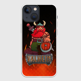 Чехол для iPhone 13 mini с принтом Valheim викинг в огне в городе Новоалтайск,  |  | fantasy | mmo | valheim | valve | валхейм | вальхейм | викинги | выживалка | игра | королевская битва | ммо | ролевая игра | фэнтази