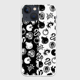 Чехол для iPhone 13 mini с принтом ЭМБЛЕМЫ 7 СМЕРТНЫХ ГРЕХОВ в городе Новоалтайск,  |  | anime | japan | japanese | jujutsu | jujutsu kaisen | kaisen | sukuna | tattoo | аниме | двуликий призрак | иероглифы | инумаки | итадори | итадори юдзи | магическая битва | нобара | панда | рёмен | рёмен сукуна | сатору | сукуна