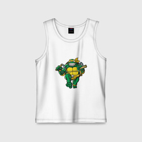 Детская майка хлопок с принтом Michelangelo в городе Новоалтайск,  |  | donatello | leonardo | michelangelo | ninja | pizza | raphael | turtles | донателло | животные | карате | комикс | комиксы | леонардо | микеланджело | мультфильм | мутант | мутанты | ниндзя | пицца | рафаэль | сплинтер | супергерой