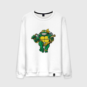 Мужской свитшот хлопок с принтом Michelangelo в городе Новоалтайск, 100% хлопок |  | donatello | leonardo | michelangelo | ninja | pizza | raphael | turtles | донателло | животные | карате | комикс | комиксы | леонардо | микеланджело | мультфильм | мутант | мутанты | ниндзя | пицца | рафаэль | сплинтер | супергерой
