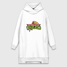 Платье-худи хлопок с принтом Say Pizza в городе Новоалтайск,  |  | donatello | leonardo | michelangelo | ninja | pizza | raphael | turtles | донателло | животные | карате | комикс | комиксы | леонардо | микеланджело | мультфильм | мутант | мутанты | ниндзя | пицца | рафаэль | сплинтер | супергерой