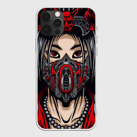 Чехол для iPhone 12 Pro Max с принтом Японская девушка стимпанк в городе Новоалтайск, Силикон |  | аниме | девушка | демон | маска | розы | стимпанк
