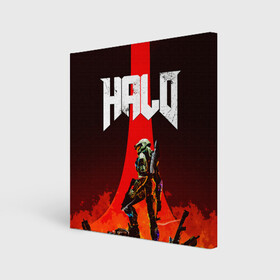 Холст квадратный с принтом HALO x DOOM в городе Новоалтайск, 100% ПВХ |  | Тематика изображения на принте: doom | game | games | halo | heilo | master chif | spartan | дум | игра | игры | ковенант | ковенанты | мастер чиф | спартанец | хало | хейло | хэйло