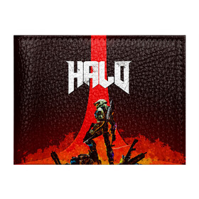 Обложка для студенческого билета с принтом HALO x DOOM в городе Новоалтайск, натуральная кожа | Размер: 11*8 см; Печать на всей внешней стороне | Тематика изображения на принте: doom | game | games | halo | heilo | master chif | spartan | дум | игра | игры | ковенант | ковенанты | мастер чиф | спартанец | хало | хейло | хэйло
