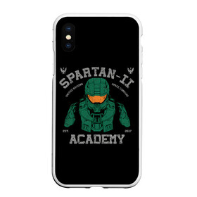 Чехол для iPhone XS Max матовый с принтом Spartan - 2 Academy в городе Новоалтайск, Силикон | Область печати: задняя сторона чехла, без боковых панелей | game | games | halo | heilo | master chif | spartan | игра | игры | ковенант | ковенанты | мастер чиф | спартанец | хало | хейло | хэйло