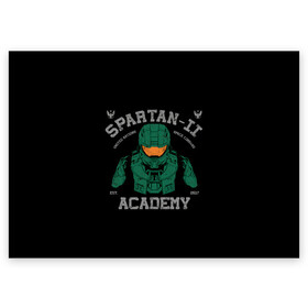 Поздравительная открытка с принтом Spartan - 2 Academy в городе Новоалтайск, 100% бумага | плотность бумаги 280 г/м2, матовая, на обратной стороне линовка и место для марки
 | Тематика изображения на принте: game | games | halo | heilo | master chif | spartan | игра | игры | ковенант | ковенанты | мастер чиф | спартанец | хало | хейло | хэйло