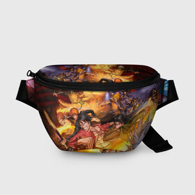 Поясная сумка 3D с принтом Anime Art в городе Новоалтайск, 100% полиэстер | плотная ткань, ремень с регулируемой длиной, внутри несколько карманов для мелочей, основное отделение и карман с обратной стороны сумки застегиваются на молнию | anime | ball | bleach | death | dragon | ghoul | hunter | manga | note | one | piece | tokyo
