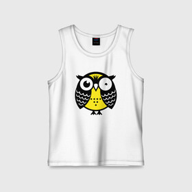 Детская майка хлопок с принтом Странная сова в городе Новоалтайск,  |  | owl | owls | сова | совушка | совы | филин | фраза | юмор