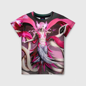 Детская футболка 3D с принтом Bleach Aurora Archangel Art в городе Новоалтайск, 100% гипоаллергенный полиэфир | прямой крой, круглый вырез горловины, длина до линии бедер, чуть спущенное плечо, ткань немного тянется | anime | archangel | art | aurora | bleach | manga | аниме | арт | блич | манга