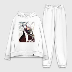Женский костюм хлопок Oversize с принтом Hitsugaya Toshiro в городе Новоалтайск,  |  | anime | art | bleach | katana | kimono | manga | toshiro | аниме | арт | блич | катана | кимоно | манга | меч | персонаж