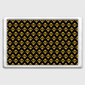 Магнит 45*70 с принтом ЭМБЛЕМА БИНАНС ПАТТЕРН BINANCE в городе Новоалтайск, Пластик | Размер: 78*52 мм; Размер печати: 70*45 | Тематика изображения на принте: bitcoin | blockchain | btc | cardano | crypto | ethereum | polkadot | tether | xrp | бинанс | биткоин | блокчейн | валюта | деньги | криптовалюта | майнер | майнинг | цифровая валюта | цифровое золото | эфир
