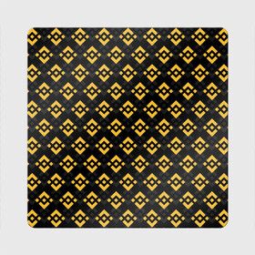 Магнит виниловый Квадрат с принтом ЭМБЛЕМА БИНАНС ПАТТЕРН BINANCE в городе Новоалтайск, полимерный материал с магнитным слоем | размер 9*9 см, закругленные углы | Тематика изображения на принте: bitcoin | blockchain | btc | cardano | crypto | ethereum | polkadot | tether | xrp | бинанс | биткоин | блокчейн | валюта | деньги | криптовалюта | майнер | майнинг | цифровая валюта | цифровое золото | эфир