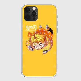 Чехол для iPhone 12 Pro Max с принтом Зеницу Агацума Kimetsu no Yaiba в городе Новоалтайск, Силикон |  | demon slayer | kamado | kimetsu no yaiba | nezuko | tanjiro | аниме | гию томиока | зеницу агацума | иноске хашибира | камадо | клинок | корзинная девочка | манга | музан кибуцуджи | незуко | рассекающий демонов | танджиро