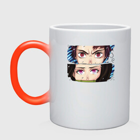 Кружка хамелеон с принтом Танджиро и Незуко Kimetsu no Yaiba в городе Новоалтайск, керамика | меняет цвет при нагревании, емкость 330 мл | demon slayer | kamado | kimetsu no yaiba | nezuko | tanjiro | аниме | гию томиока | зеницу агацума | иноске хашибира | камадо | клинок | корзинная девочка | манга | музан кибуцуджи | незуко | рассекающий демонов | танджиро