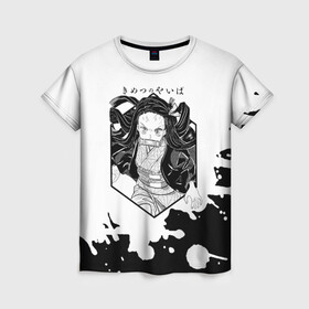 Женская футболка 3D с принтом Nezuko Kamado Kimetsu no Yaiba в городе Новоалтайск, 100% полиэфир ( синтетическое хлопкоподобное полотно) | прямой крой, круглый вырез горловины, длина до линии бедер | demon slayer | kamado | kimetsu no yaiba | nezuko | tanjiro | аниме | гию томиока | зеницу агацума | иноске хашибира | камадо | клинок | корзинная девочка | манга | музан кибуцуджи | незуко | рассекающий демонов | танджиро