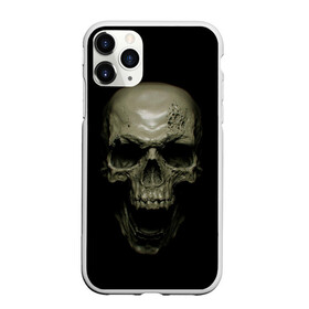 Чехол для iPhone 11 Pro матовый с принтом SKULL в городе Новоалтайск, Силикон |  | black | skull | subculture | рок | череп | черное